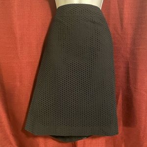 ANN Taylor black eyelet skirt sz 16